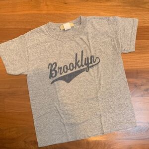 Gray Vintage Style Brooklyn Dodgers Font Kids' T-Shirt  - Size XS